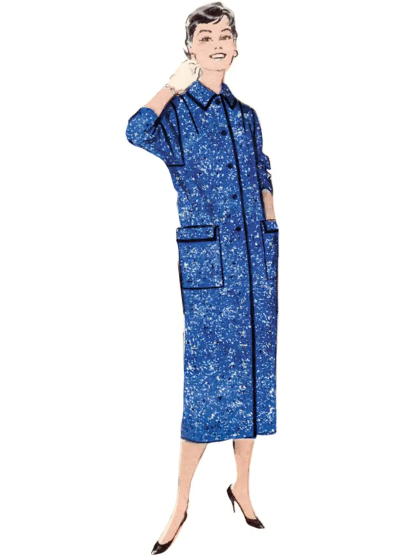 Butterick Sewing Pattern B7020 Misses' 50'S Box Coat 1