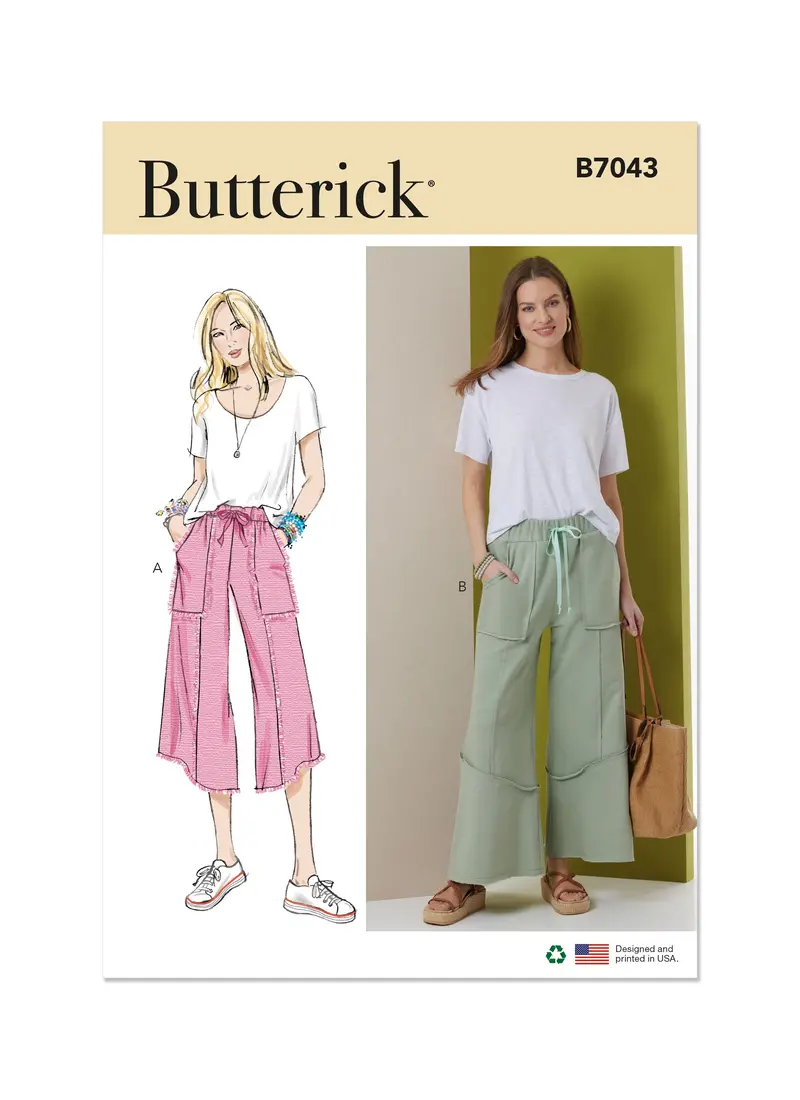 Butterick Sewing Pattern B7043 Misses' Trousers 2
