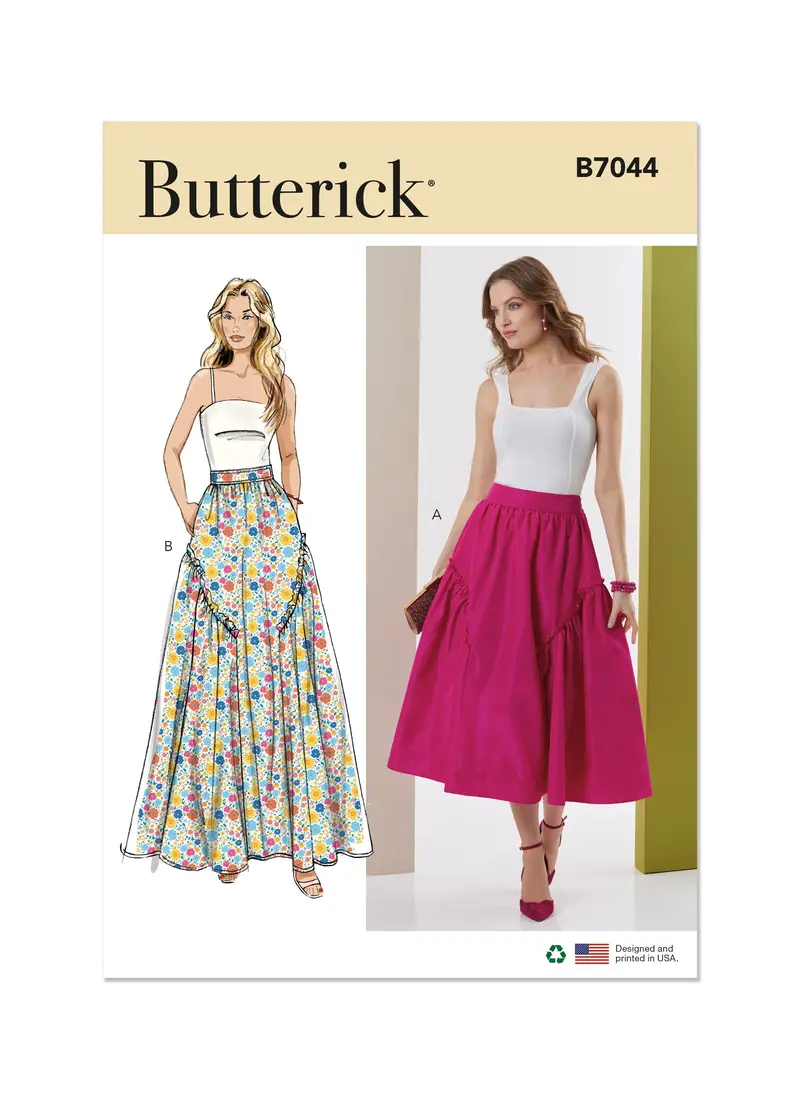 Butterick Sewing Pattern B7044 Flared Skirts 2