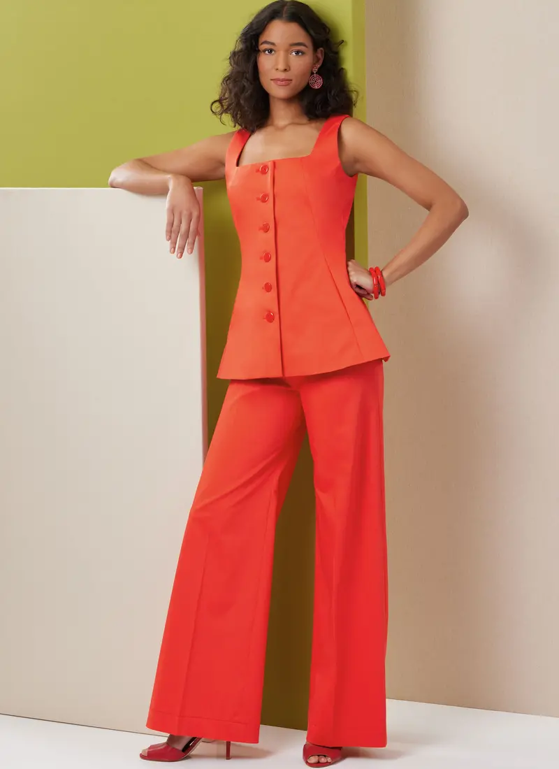Butterick Sewing Pattern B7046 Misses' And Women's Top And Pants 1