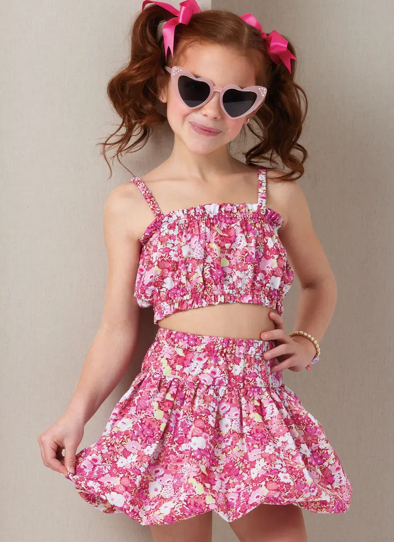 Butterick Sewing Pattern B7050 Children's Tops And Skirts 1