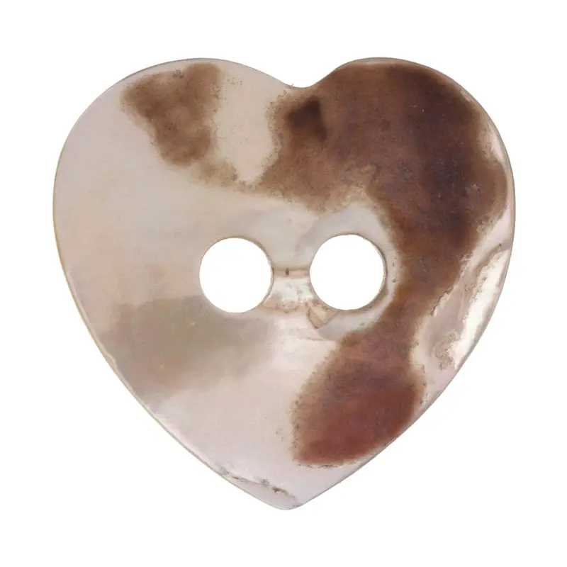 Buttons: Shell #1C Natural - Heart Shape 1