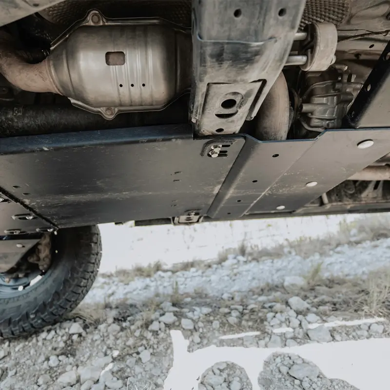 Cali Raised 10-24 Toyota 4Runner Transfer Skid Plate - Steel / Powder Coat 1