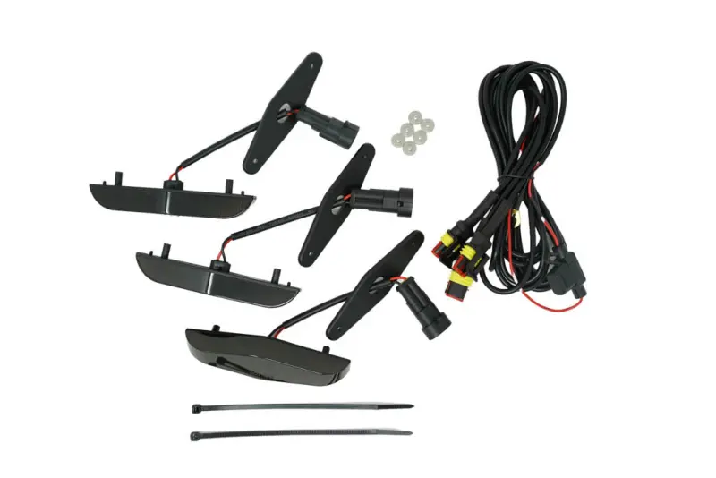 Cali Raised 14-24 Toyota 4Runner Grille Raptor Led Light Kit - Smoked / With Add A Fuse 1