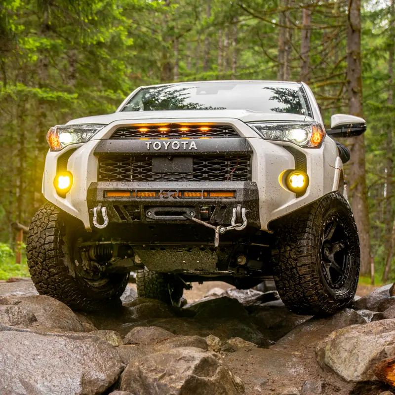 Cali Raised 14-24 Toyota 4Runner Stealth Bumper - No Bull Bar / 32In Led Bar Combo 1