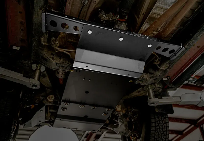 Cali Raised 16-23 Toyota Tacoma Transfer Case Skid Plate /No Manual Transmission/Aluminum/Pwdrcoate 1