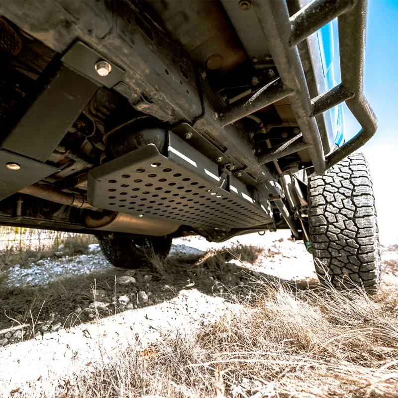 Cali Raised 17-24 4Runner Fuel Tank Skid Plate - Aluminum / Powder Coat 1