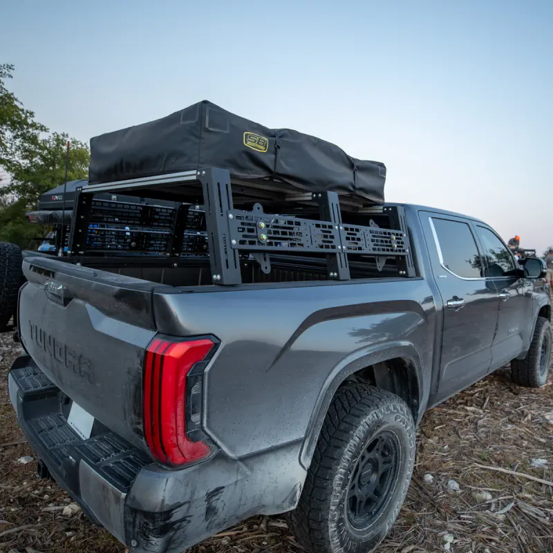 Cali Raised 2022+ Toyota Tundra Overland Bed Rack - Low Profile Rack 1