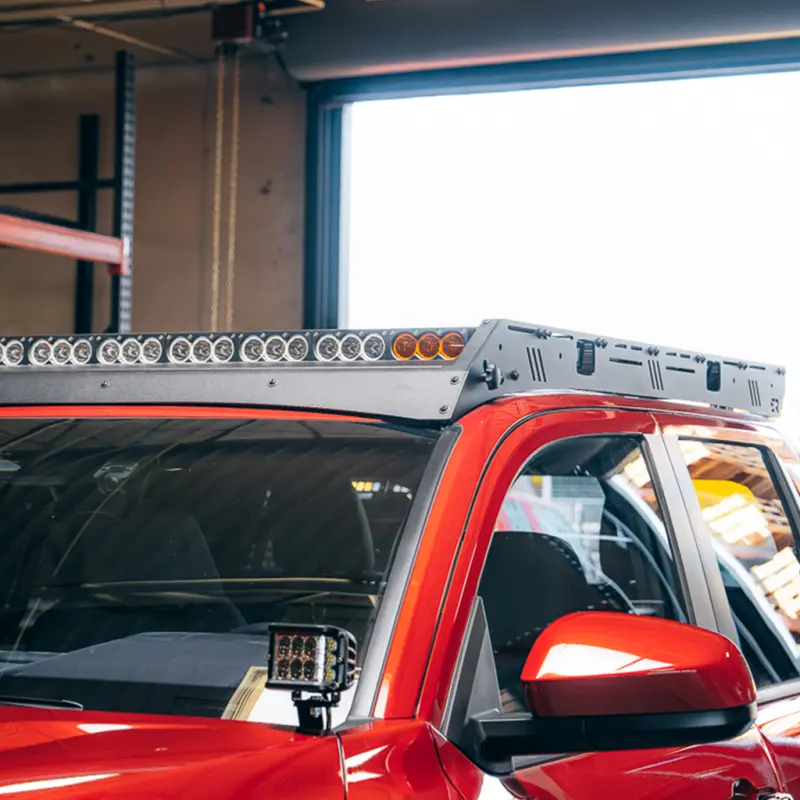 Cali Raised 2024 Toyota Tacoma Premium Roof Rack - Yes Lighting Cut Out 1