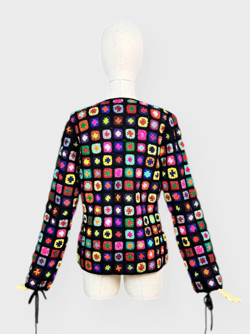 Cardigan Crochet Multicolore Kenzo Jeans , Taille S 2