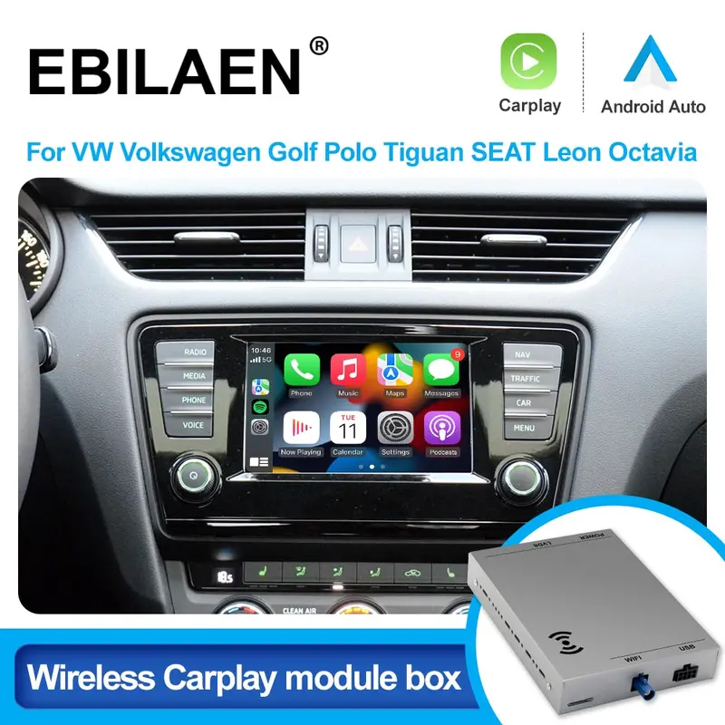Carplay & Androidauto For Volkswagen, Skoda, Seat 1