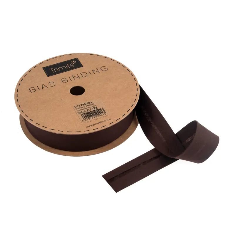 Chocolate Brown Bias Binding | 25Mm Width 1