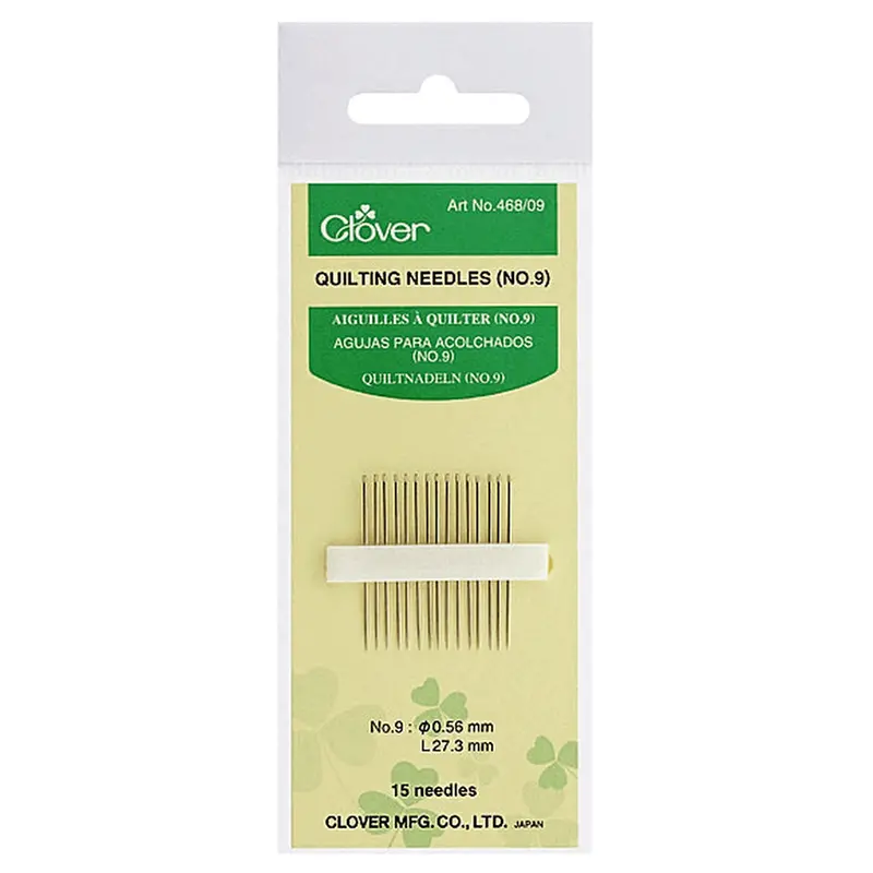Clover 468 Gold Eye Quilting Needles 1