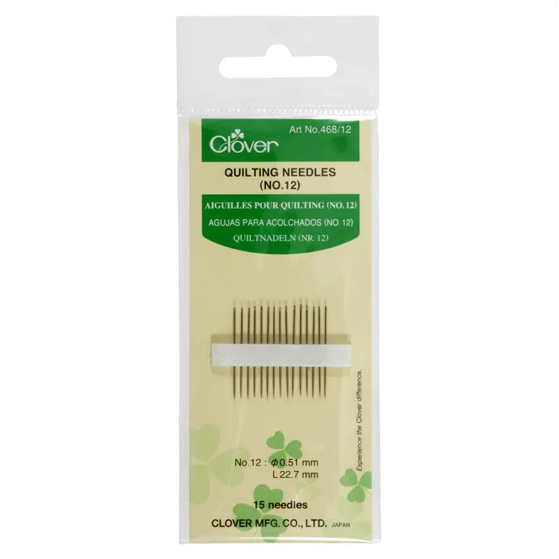 Clover 468 Gold Eye Quilting Needles 2