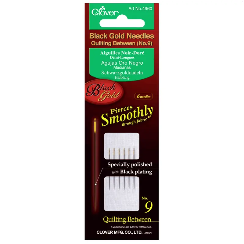 Clover Black Gold Quilting Betweens Needles 1