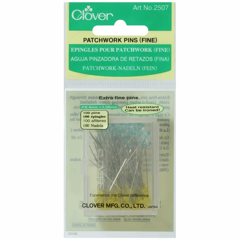 Clover Fine Patchwork Pins | Pack Of 100 1