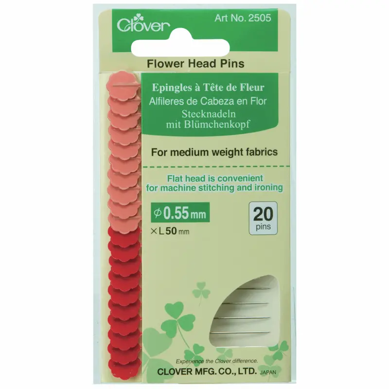 Clover Flower Head Pins 1