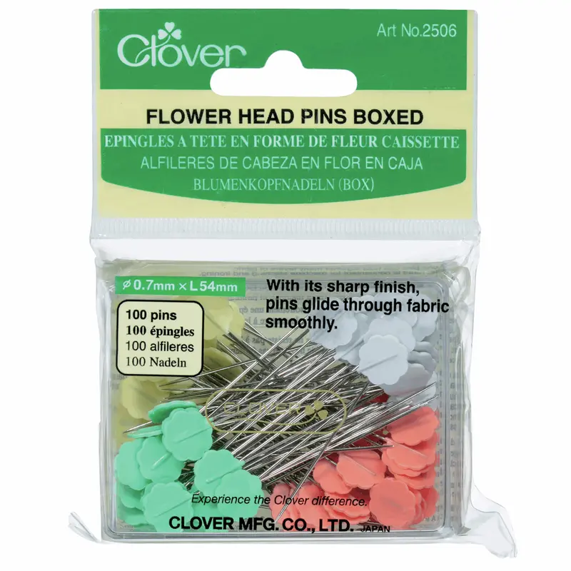 Clover Flower Head Pins -  Value Pack 1