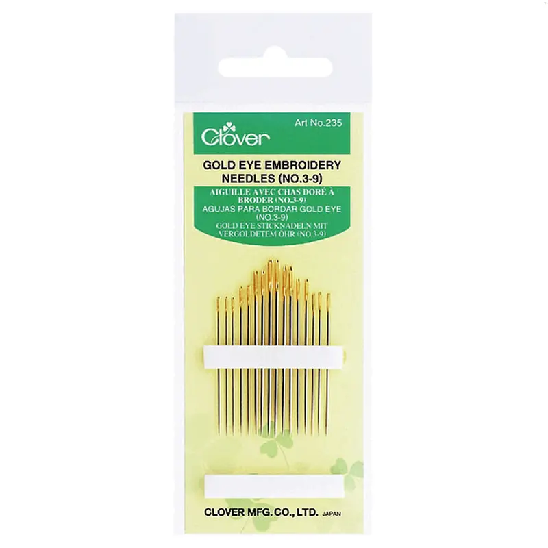 Clover Gold Eye Embroidery Needles 1