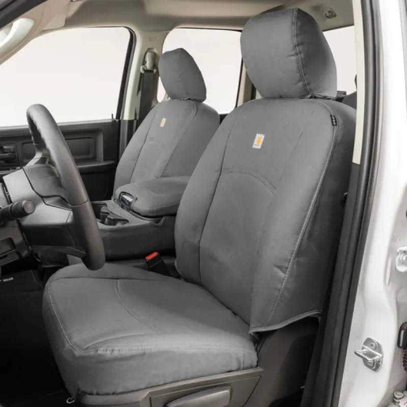 Covercraft 17-22 Ford F250 Carhartt Precisionfit Custom Front Row Seat Covers - Gravel 1
