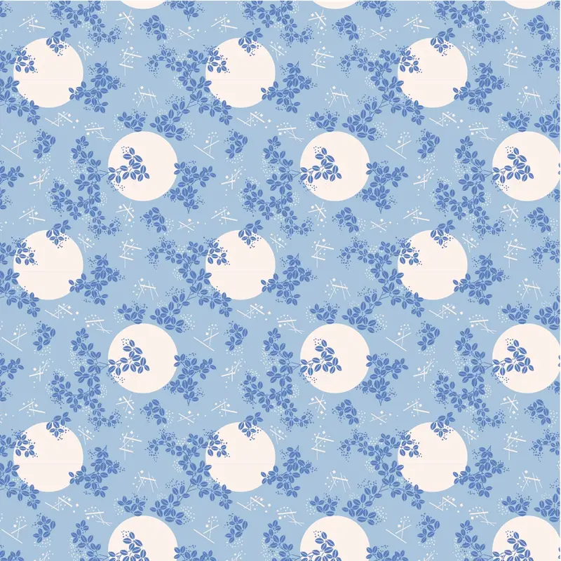 Crafts Of Tranquility Organic Cotton Fabric, Osaka Moon 1