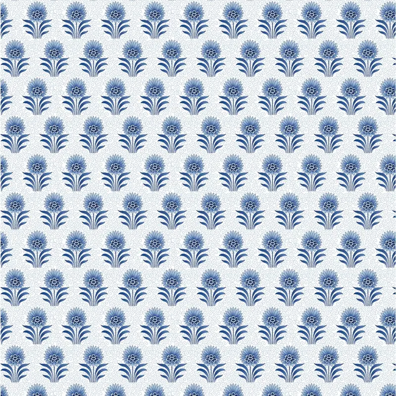 Crafts Of Tranquility Organic Cotton Fabric, Porcelain Petals 1
