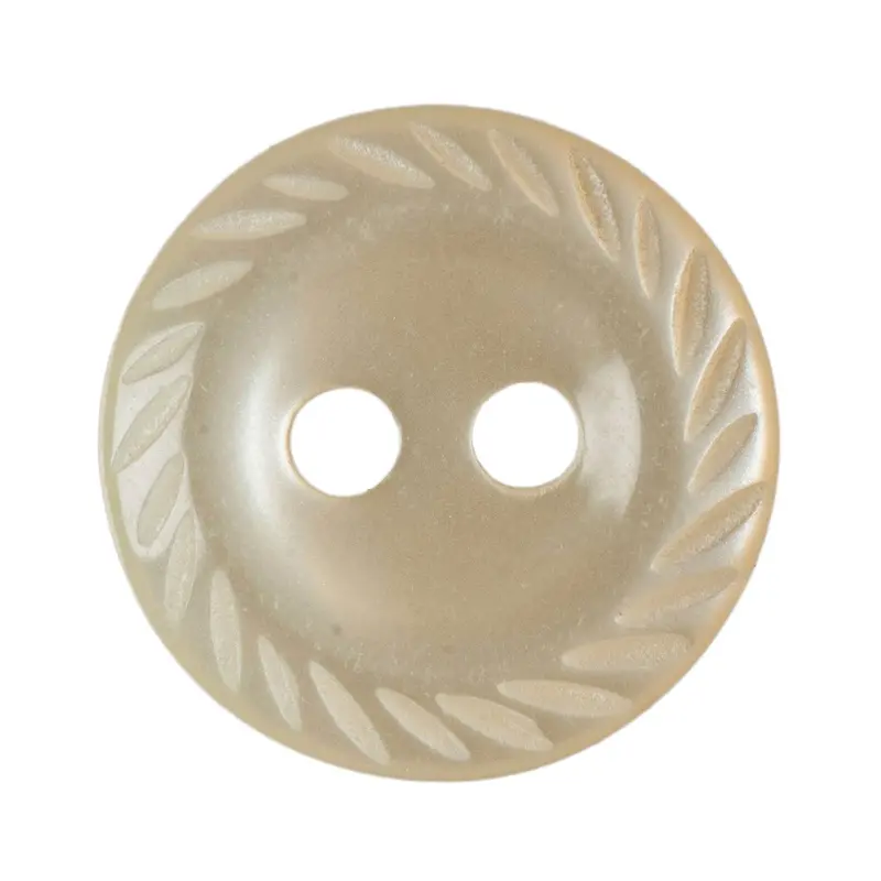 Cream Decorative Edge Blouse Buttons 1