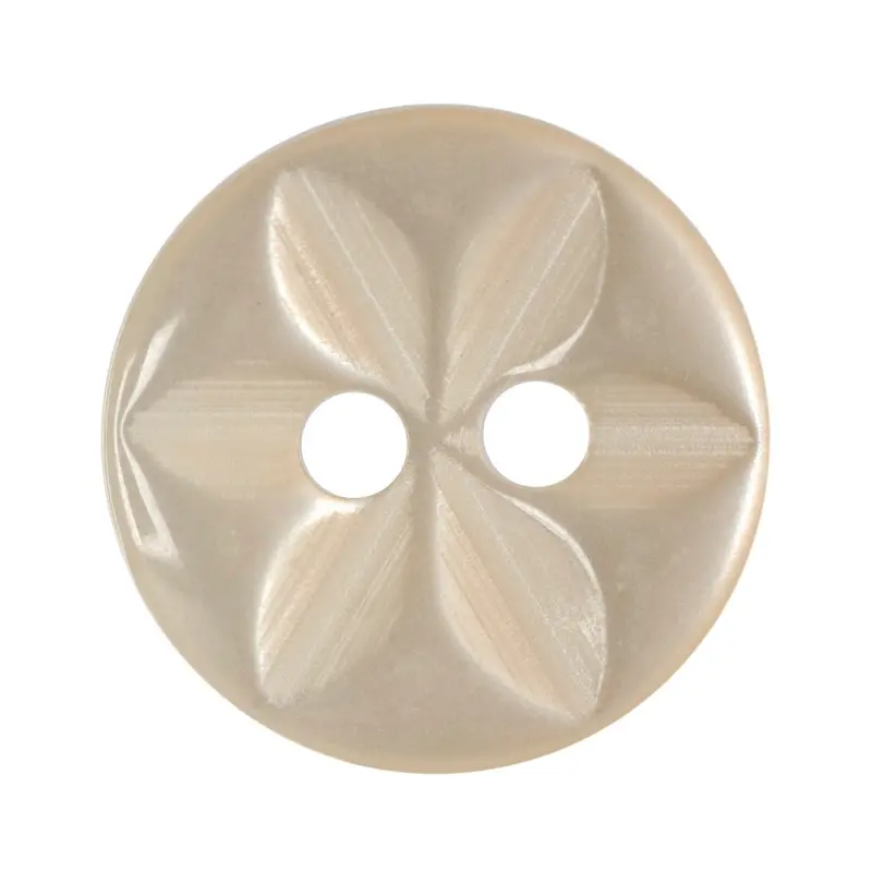 Cream Flower Pattern Buttons 1