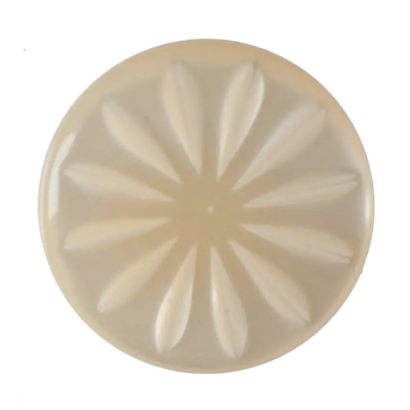 Cream Petal Pattern Buttons 1