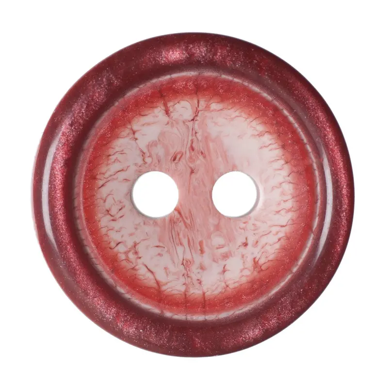 Crimson Red Round Rimmed Buttons 1