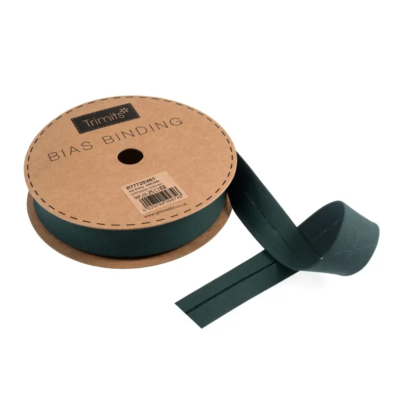 Dark Green Bias Binding | 25Mm Width 1
