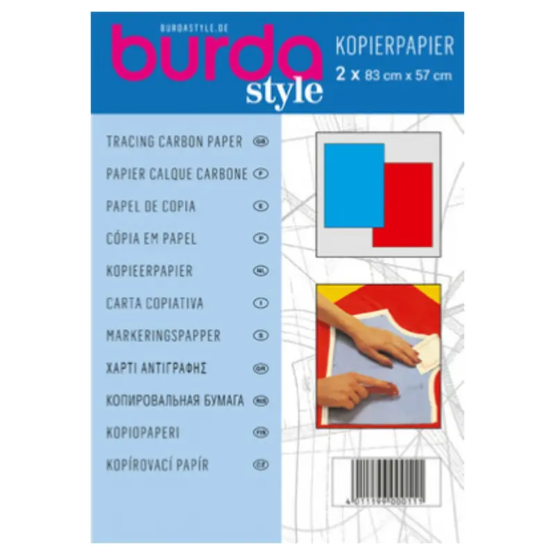 Dressmaker's Carbon Paper By Burda | Blue And Red 1
