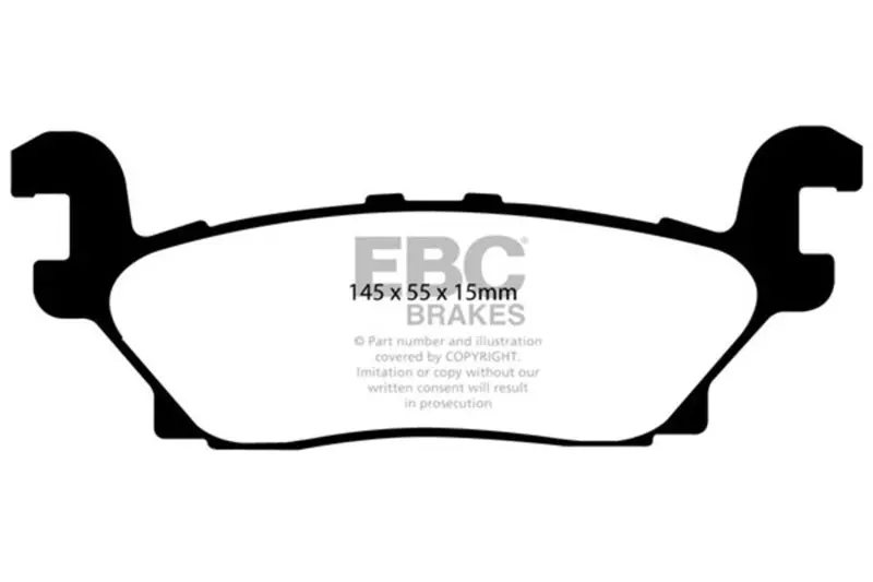 Ebc 05-07 Hummer H3 3.5 Yellowstuff Rear Brake Pads 2