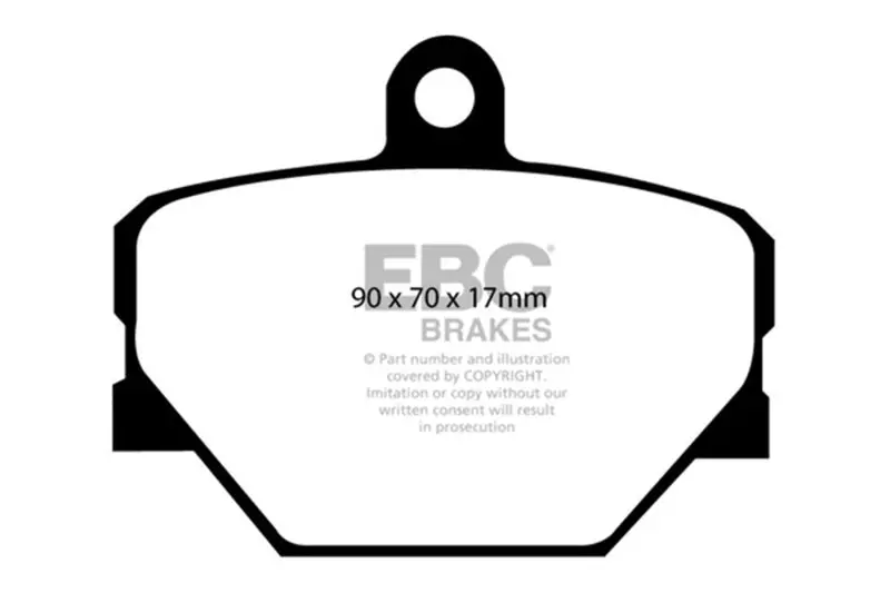 Ebc 08+ Smart Fortwo 1.0 Redstuff Front Brake Pads 2