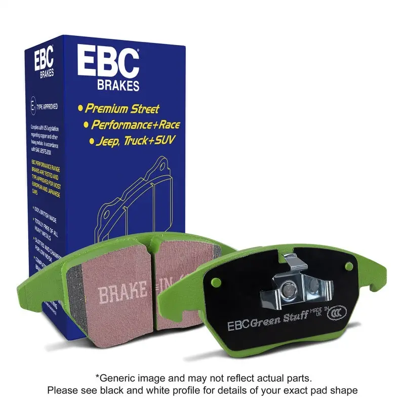 Ebc 18-21 Mitsubishi Outlander Greenstuff Rear Brake Pads 1