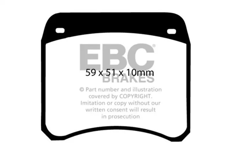 Ebc 63-69 Rover Mini Cooper Greenstuff Front Brake Pads 1