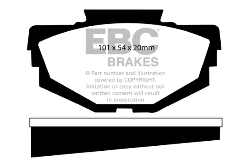 Ebc 68-71 Austin America 1.3 Greenstuff Front Brake Pads 2