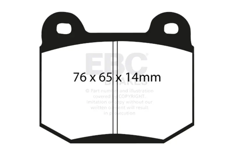 Ebc 99-03 Mitsubishi Lancer Evolution 2.0 Turbo Yellowstuff Rear Brake Pads 2