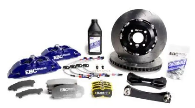 Ebc Racing 09-18 Audi A6 2.0T Blue Apollo-6 Calipers 380Mm Rotors Front Big Brake Kit 1