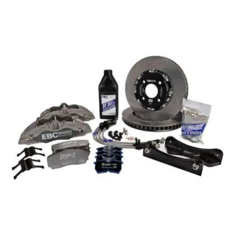 Ebc Racing 21-23 Hyundai Kona N 2.0T Anodized Apollo-4 Calipers 355Mm Rotors Front Big Brake Kit 1