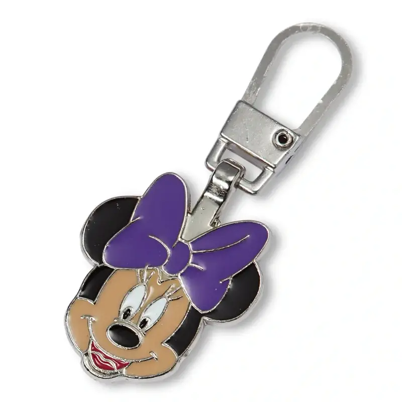 Fashion Zipper Puller Minnie Mouse Head 1