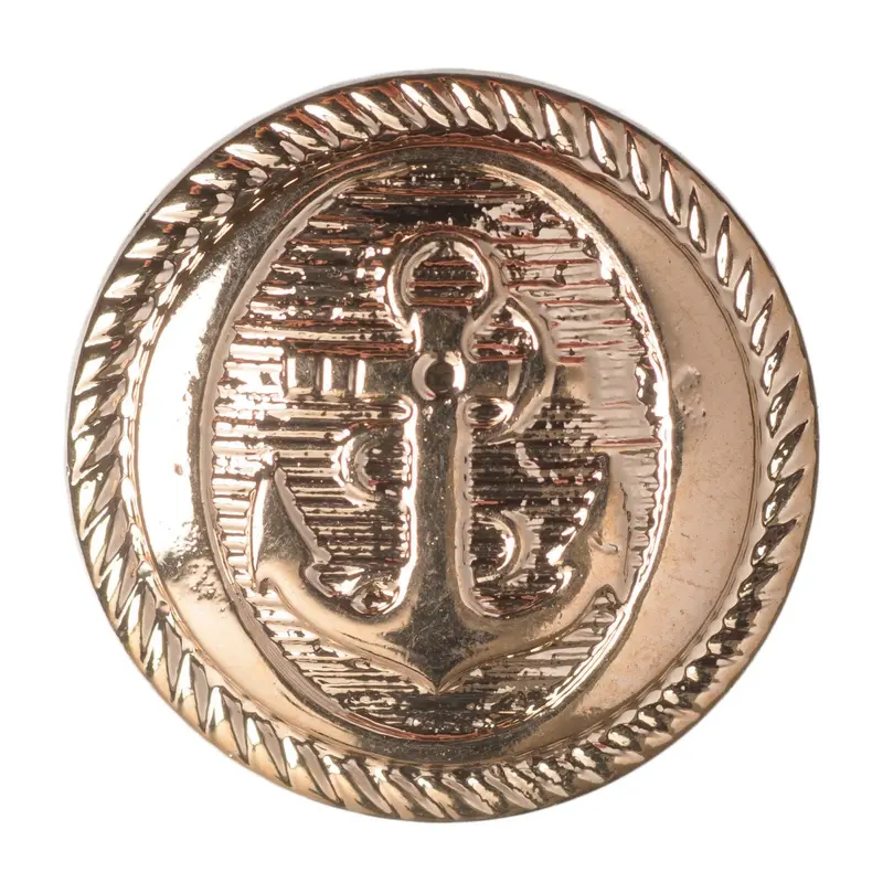 Gold Anchor Buttons 17.5Mm Size 1