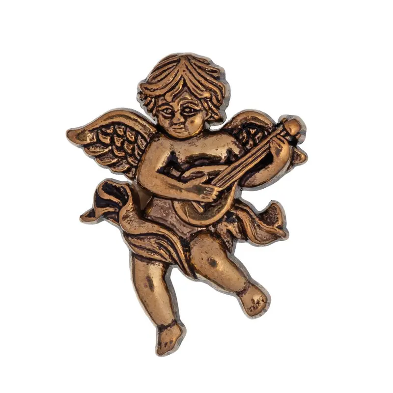 Gold Cherub With Lute Buttons 1