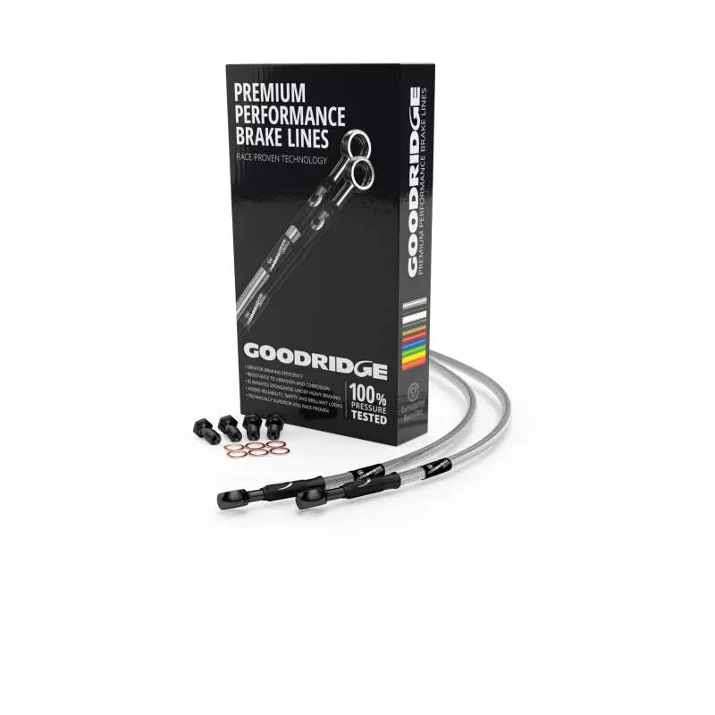 Goodridge 2014 Harley-Davidson Fxsbse Cvo Breakout (W/Abs) Clear Front Brake Line W/Black Fitting 1
