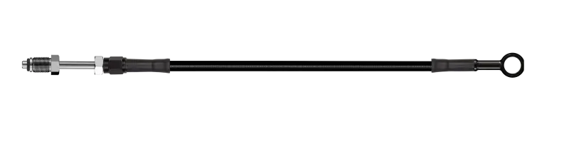 Goodridge 62In Universal Clutch Line W/Black Zinc Fittings & Black Hose - Straight Banjo 7/16 Unf 1