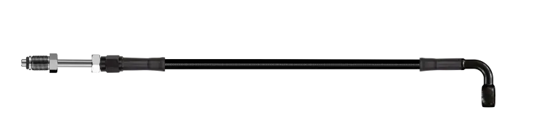 Goodridge 72In Universal Clutch Line W/Blk Zinc Fitting & Blk Hose - 90Deg Banjo W/Straight 7/16 Unf 1