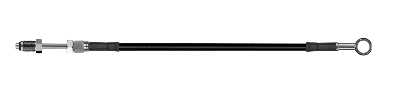 Goodridge 78In Universal Clutch Line W/Ss Fittings & Black Hose - Straight Banjo 7/16 Unf 1