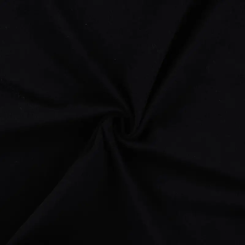 Gots Organic Cotton Jersey Fabric, Black 1