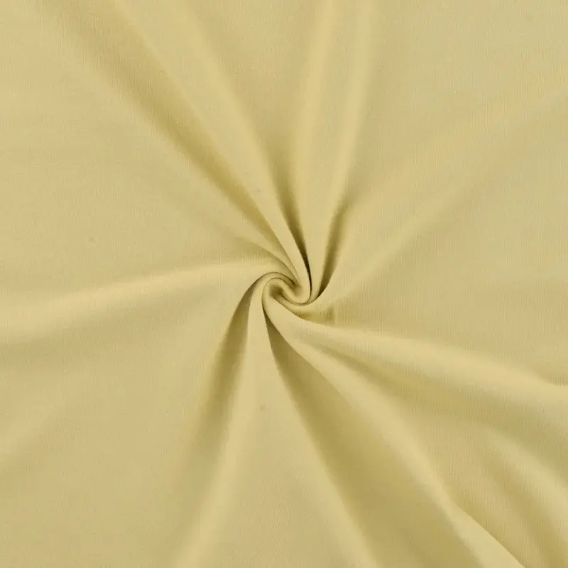 Gots Organic Cotton Jersey Fabric, Rusty Yellow 1