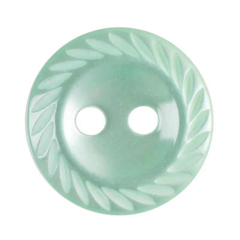Green Decorative Edge Blouse Buttons 1